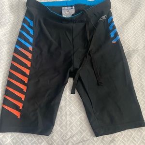 Youth Boys Swim Jammers Solid Swimsuit Quick Dry Athletic Swimming Shorts